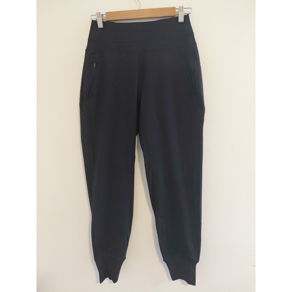 Athleta Women's Venice High Rise Jogger XS Pullon Athleisure Black Workout Pants